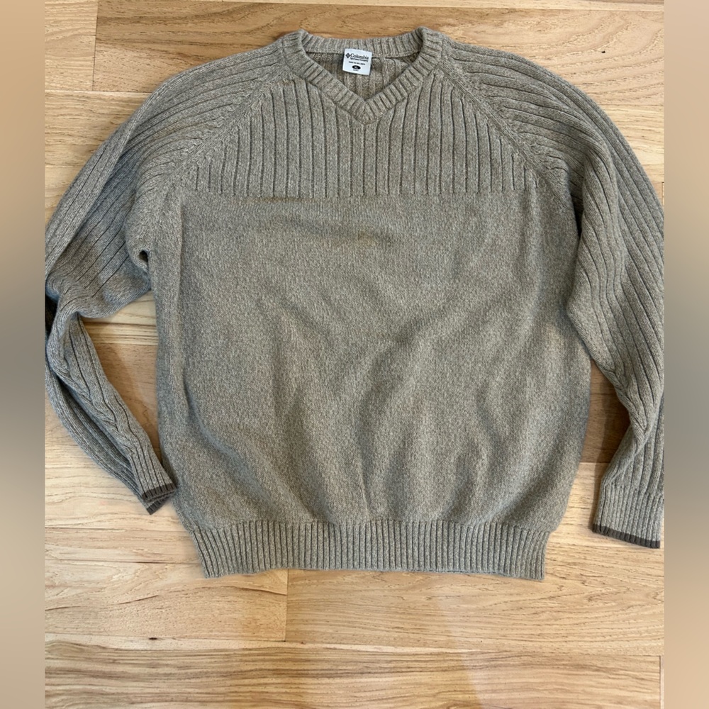 Men’s XL Columbia cable knit sweater